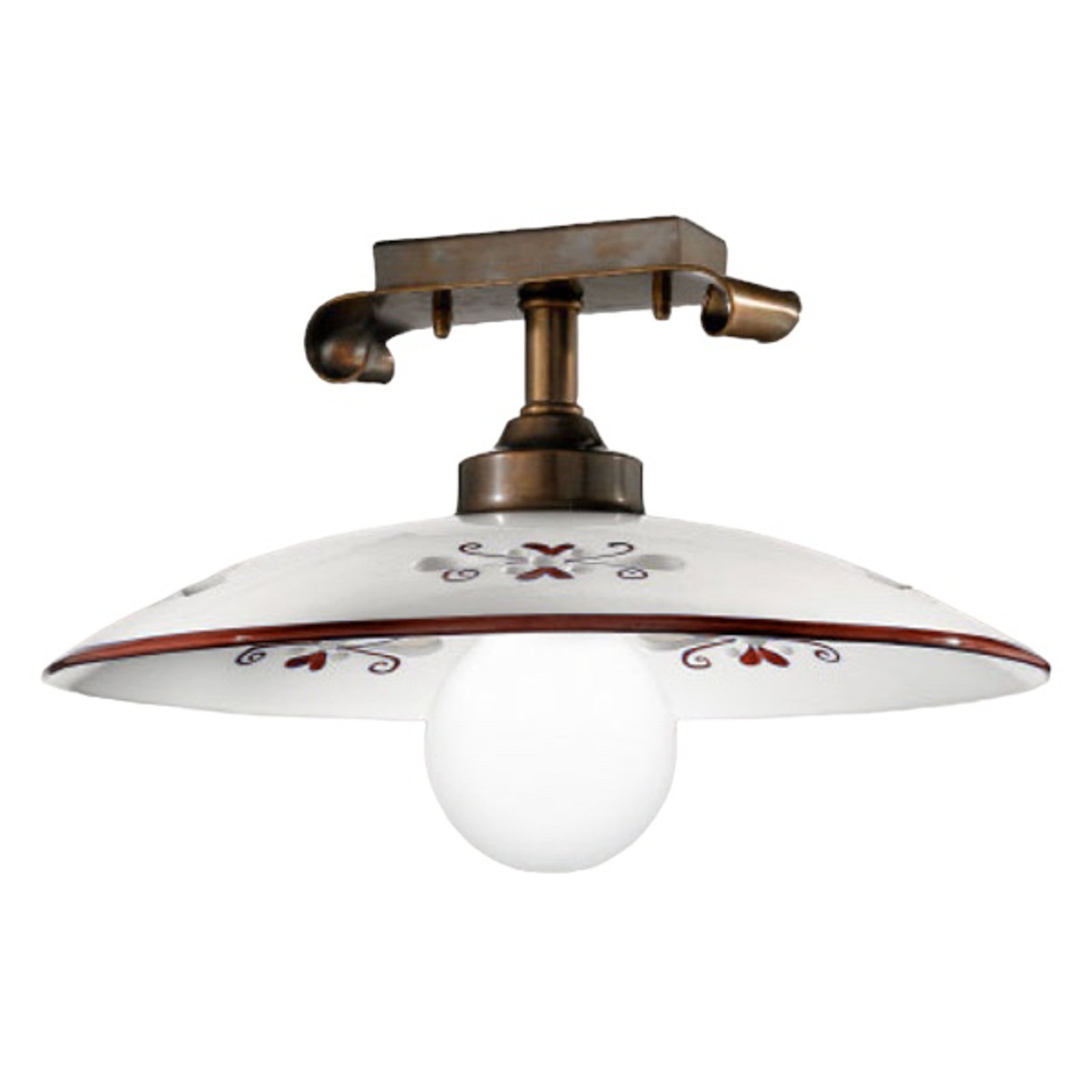 Stylish Bassano ceiling light brown