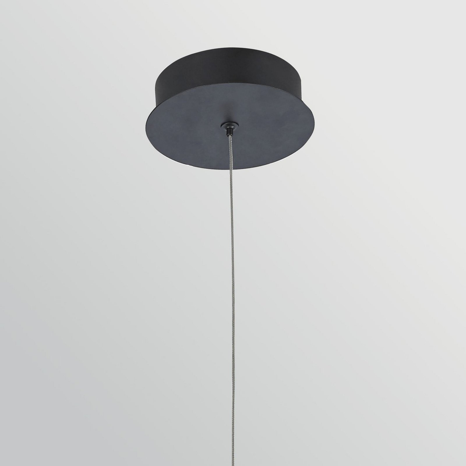 LED hanglamp DENMARK, matzwart, Ø 21 cm, metaal