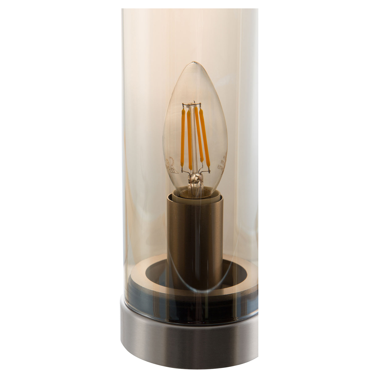 Bottle table lamp made of Glas