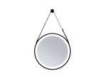 Miro LED Illuminated Mirror TW IP44 Matt Negru - Paulmann