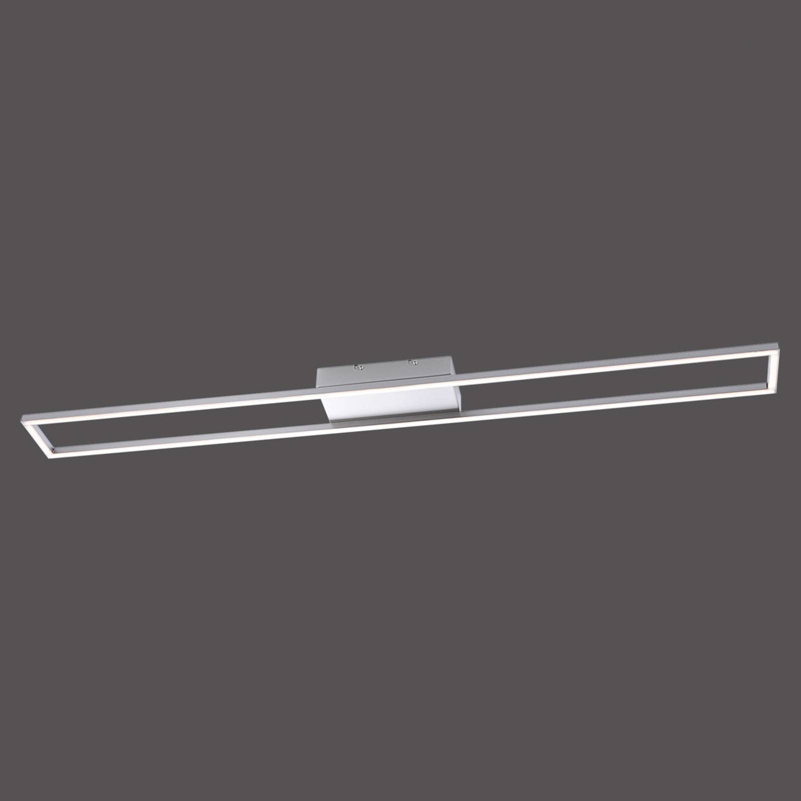 Paul Neuhaus Lampa sufitowa LED Inigo, kolor stalowy, 110 cm długości