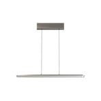 Lampa wisząca LED Torvi, długość 135 cm, niklowa/biała, CCT