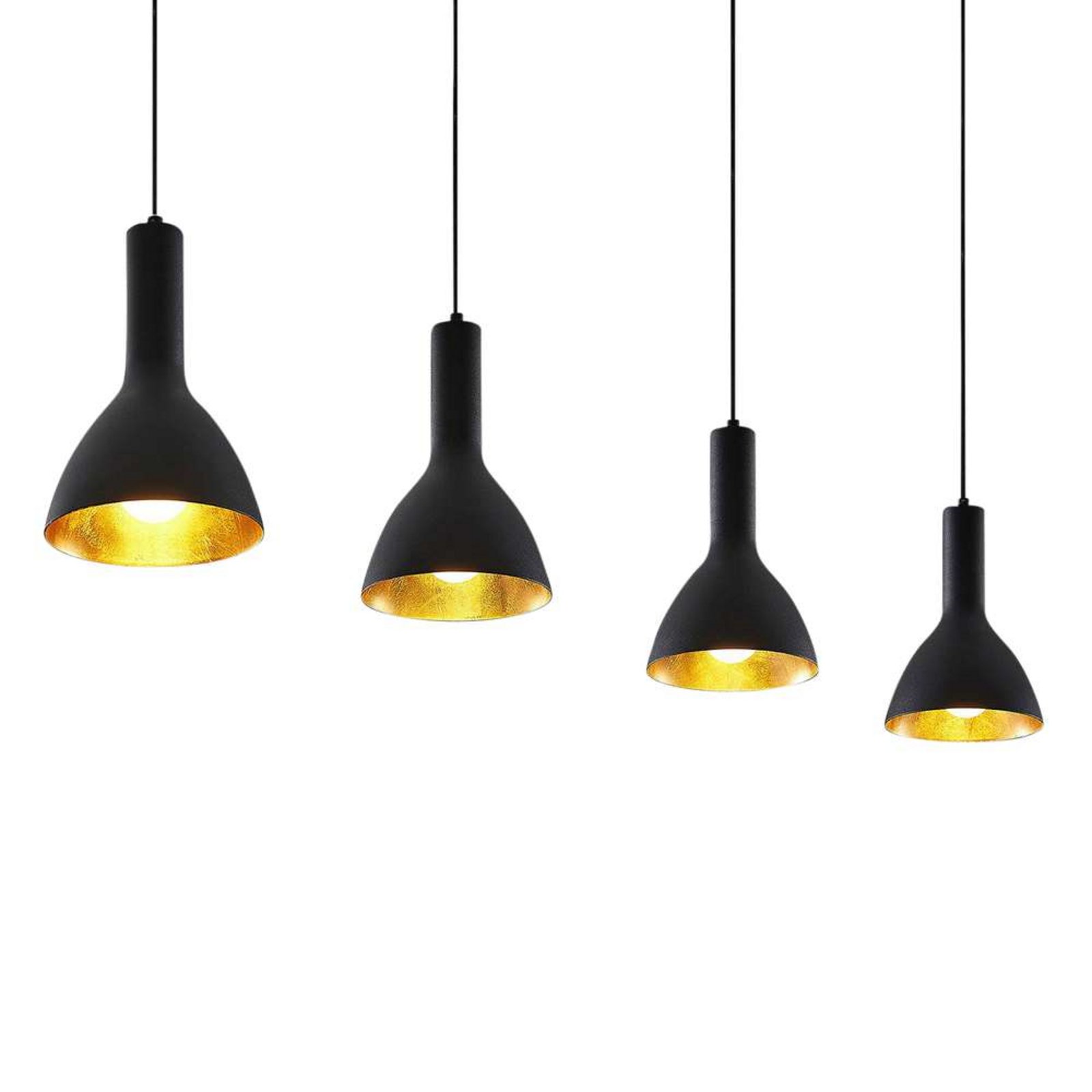 Cosmina 4 Pendant Track Black/Gold - Arcchio