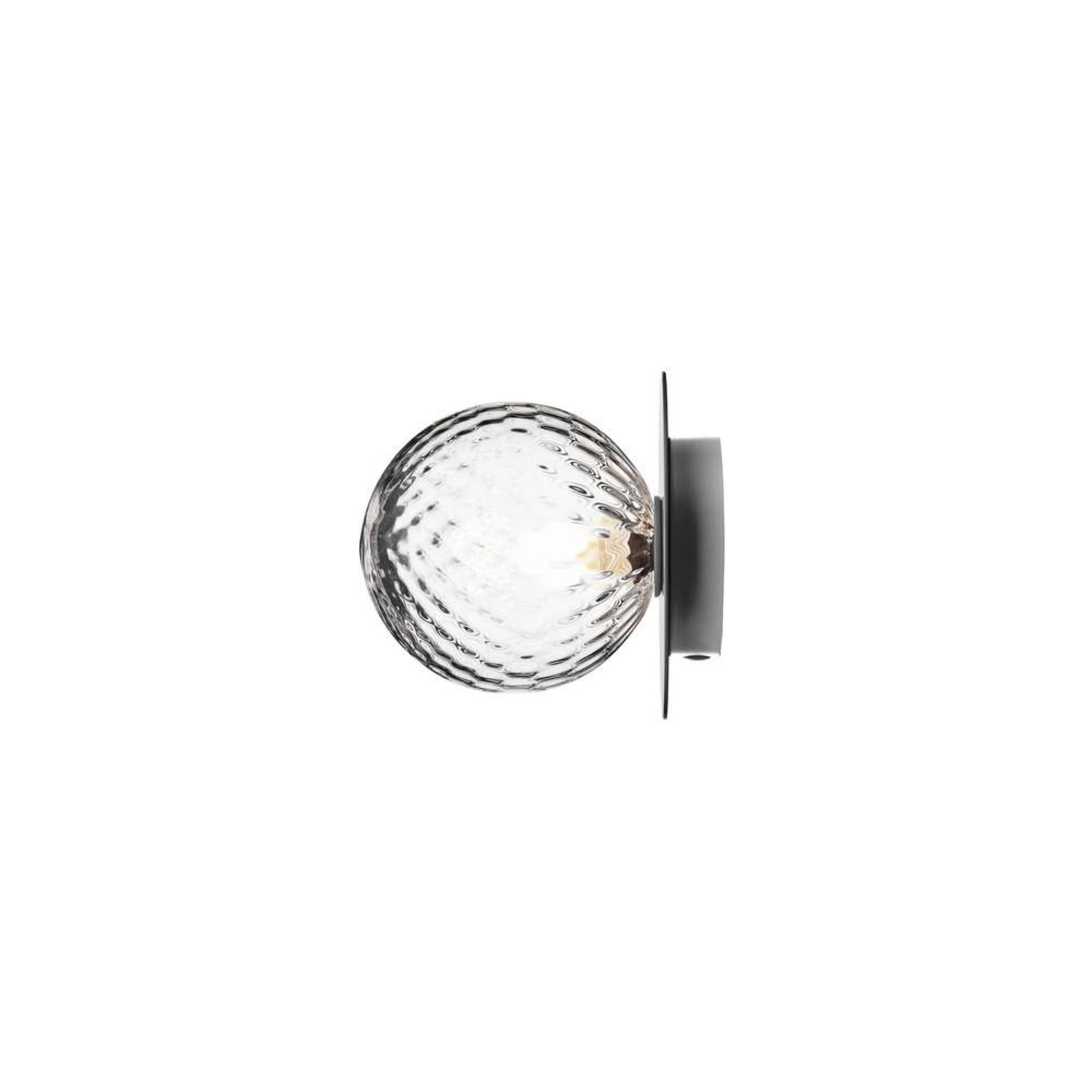 Liila 1 Aplică de Perete/Plafonieră IP44 Medium Light Silver/Optic Clear - Nuura