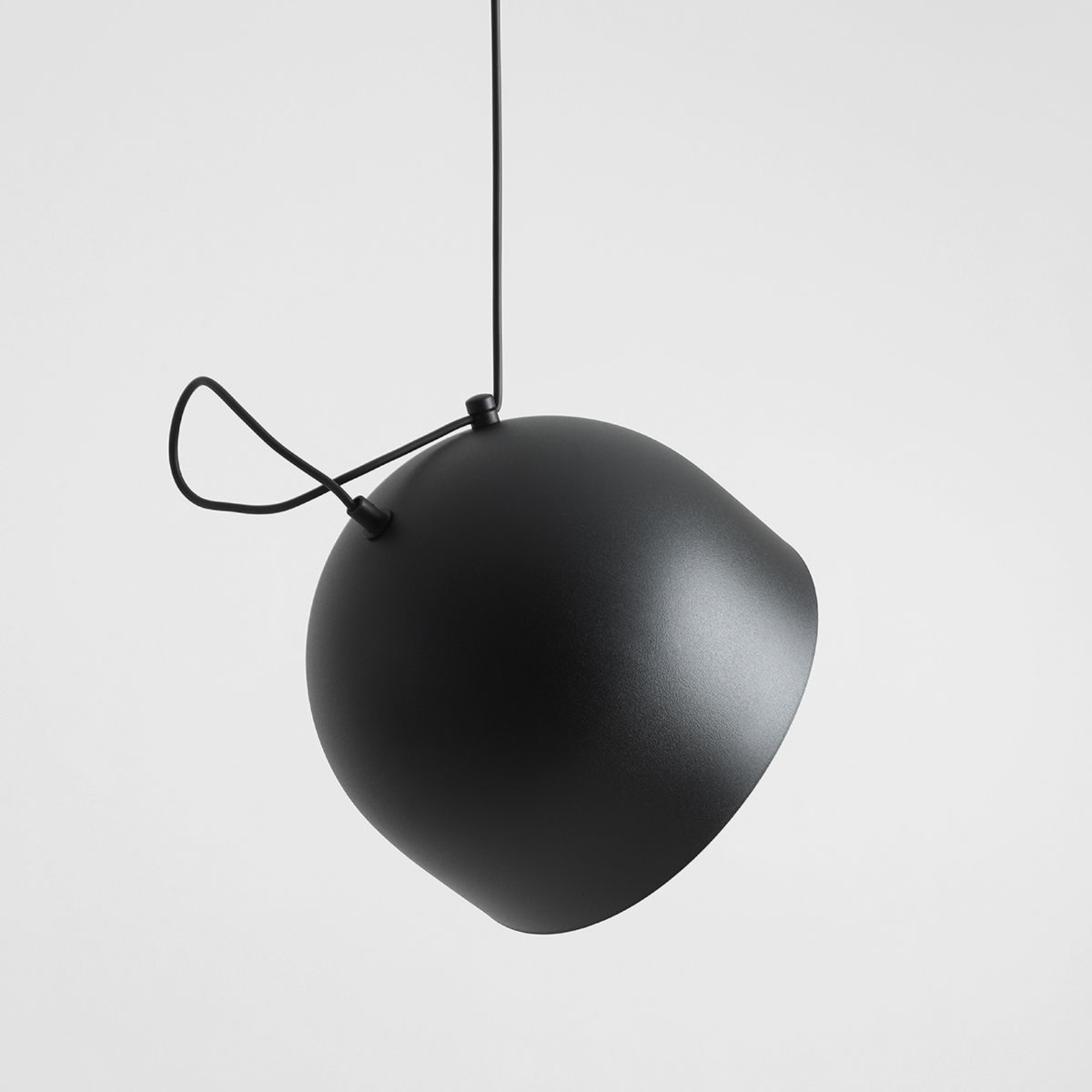 Pepe pendant light, black, 3-bulb