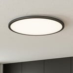 LED plafondlamp Tuco CCT, dimbaar, zwart Ø 50 cm