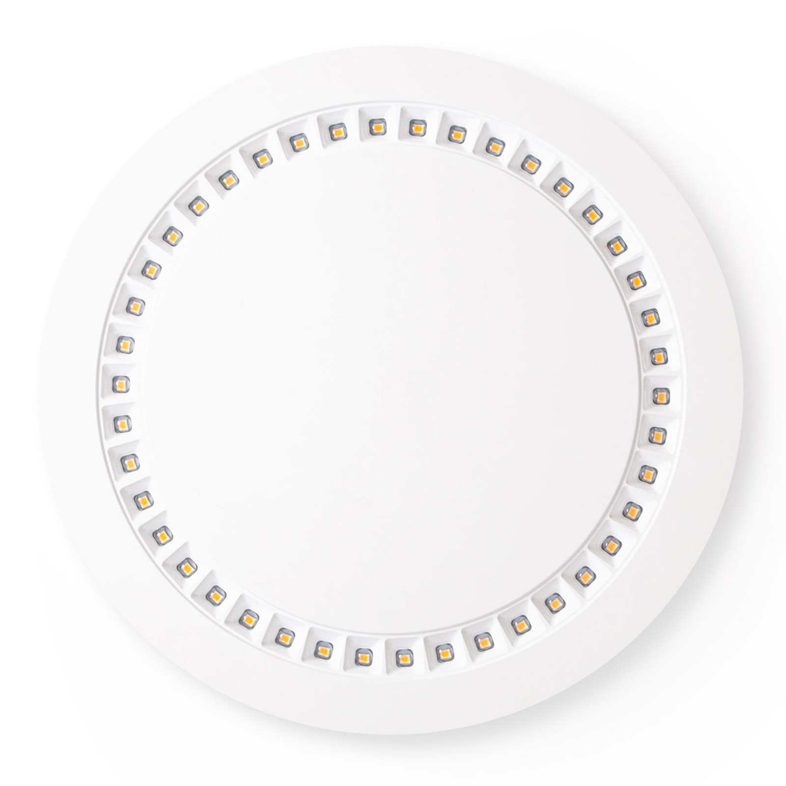 THE LIGHT GROUP Quick Install Moon ceiling lamp dimmable, for Living / Dining Room, polycarbonate, 15 W, energy efficiency: A+, H: 3.2 cm
