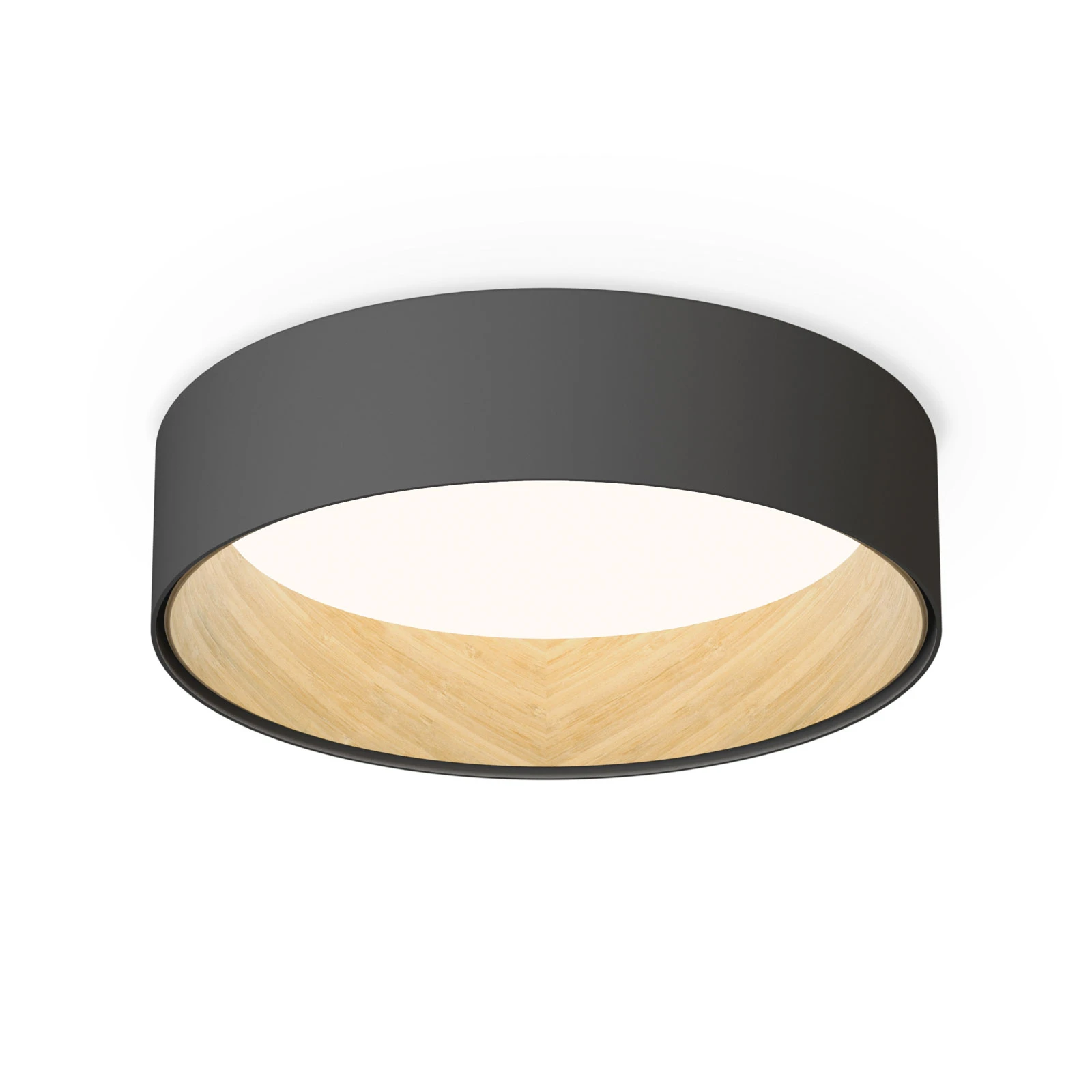 Vibia Duo 4870 LED ceiling light, graphite