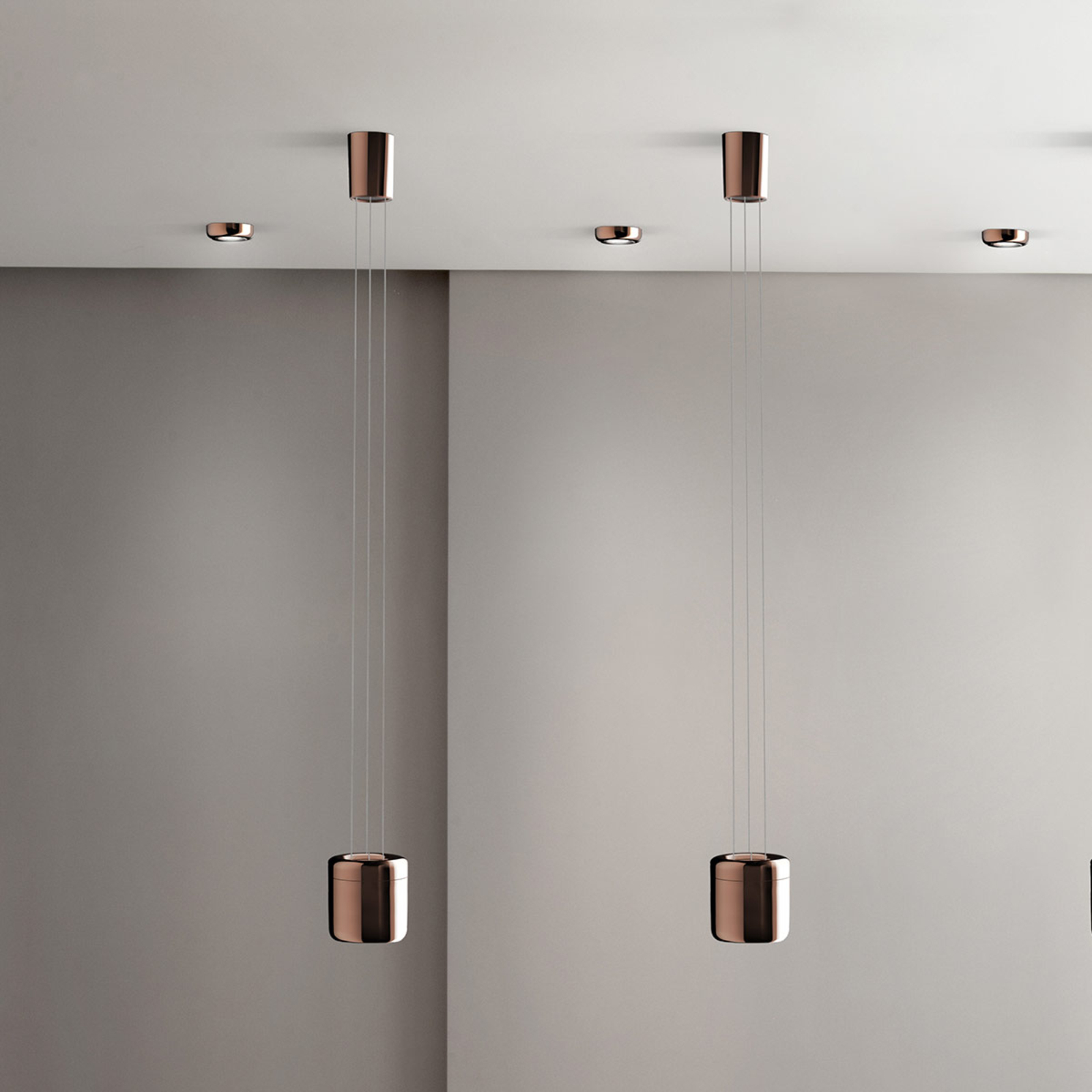 Cavity LED Suspension S Bronze - Serien Lighting