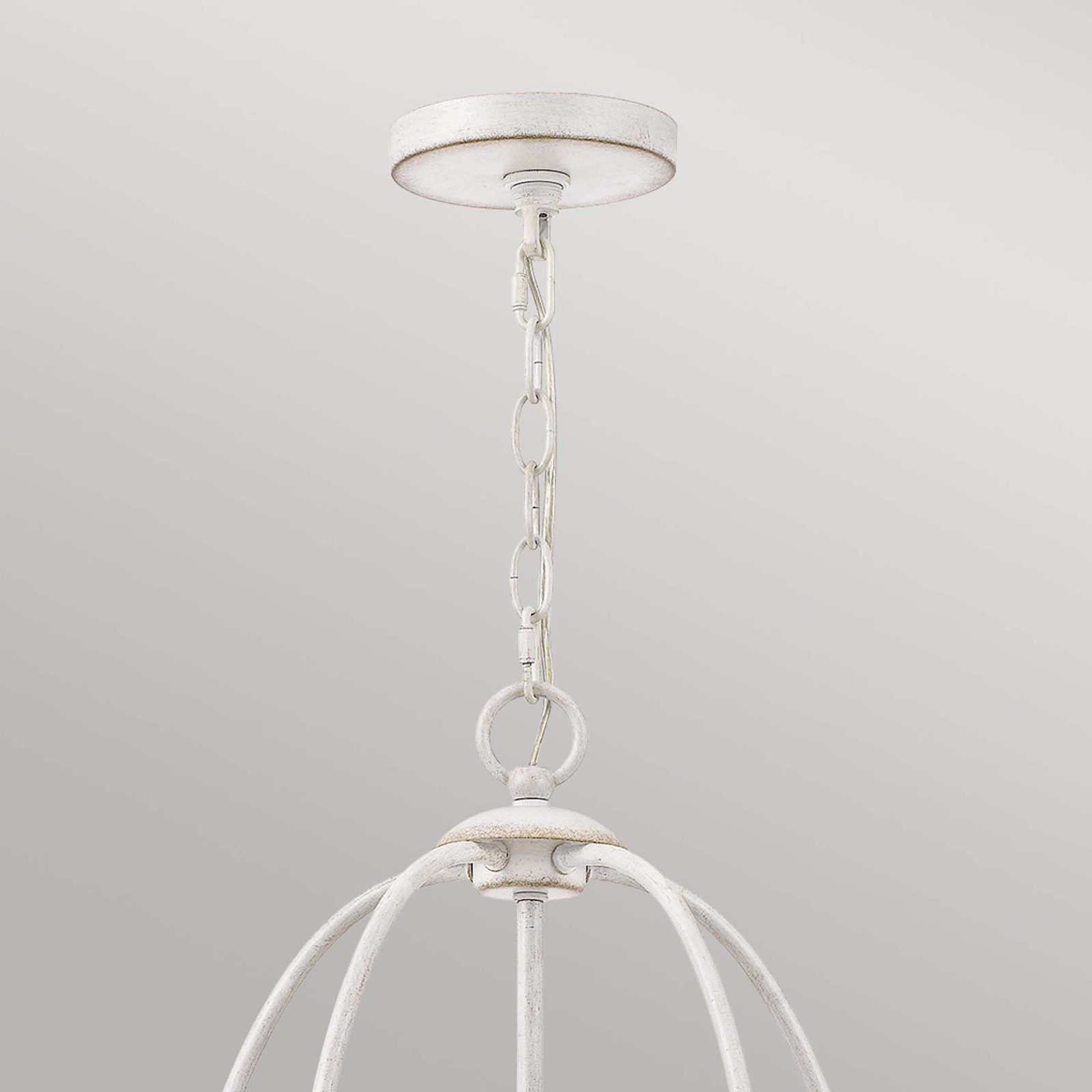 Bradbury 5 chandelier, 5-bulb, white