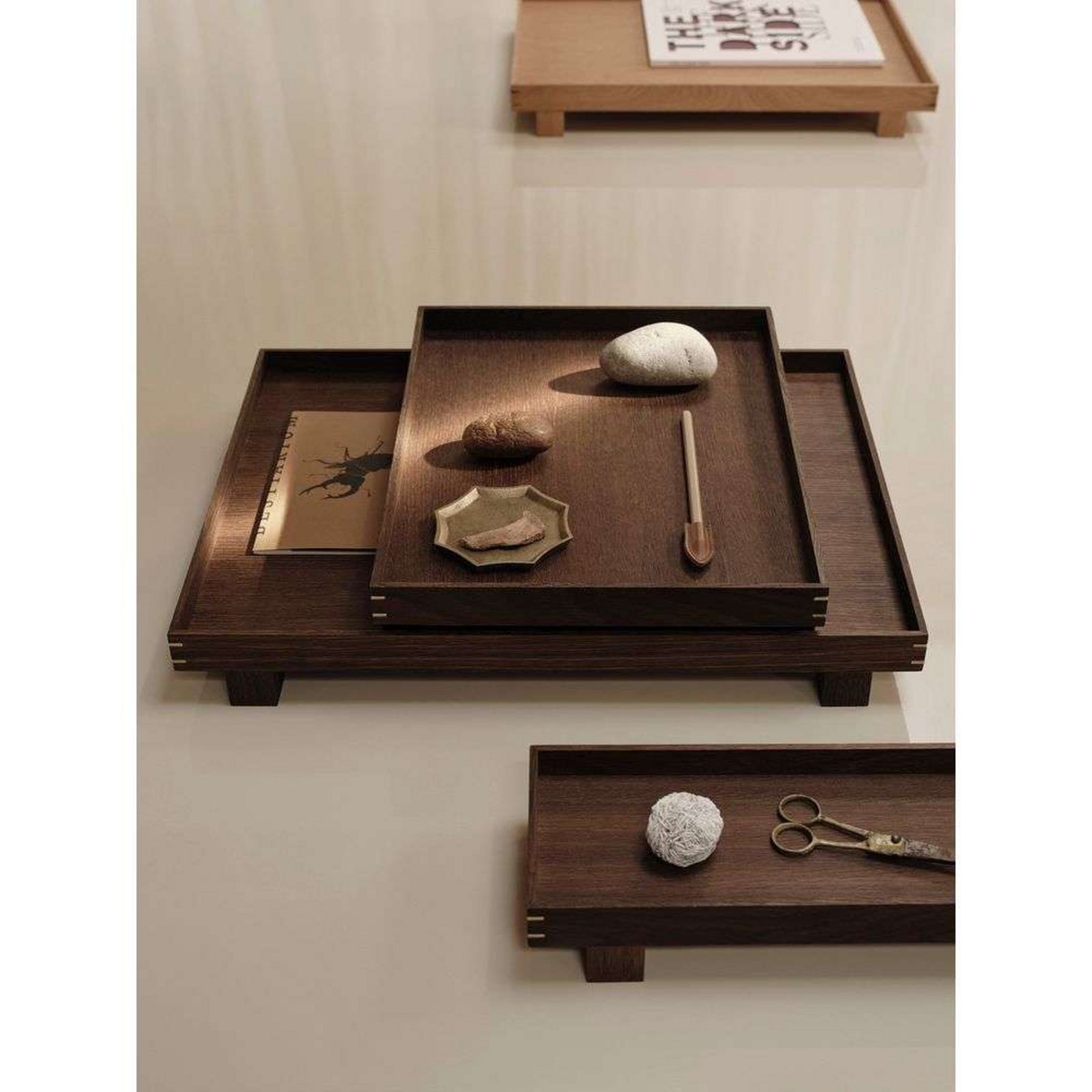 Bon Wooden Tray Small Smoked Oak - Ferm Living