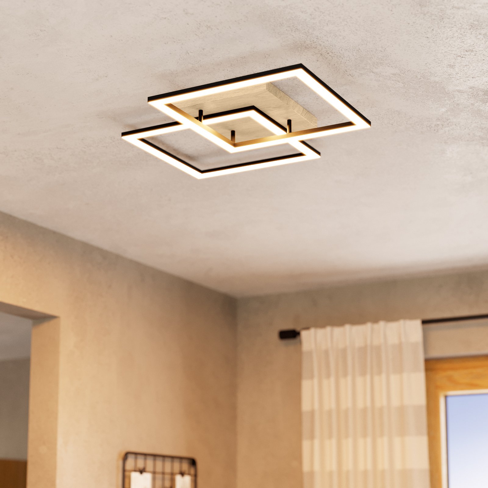 EGLO connect Smart LED таванна лампа Lomaltas-Z, 77 см, 4400lm EGLO connect Smart LED таванна лампа Lomaltas-Z, 77 см, 4400lm