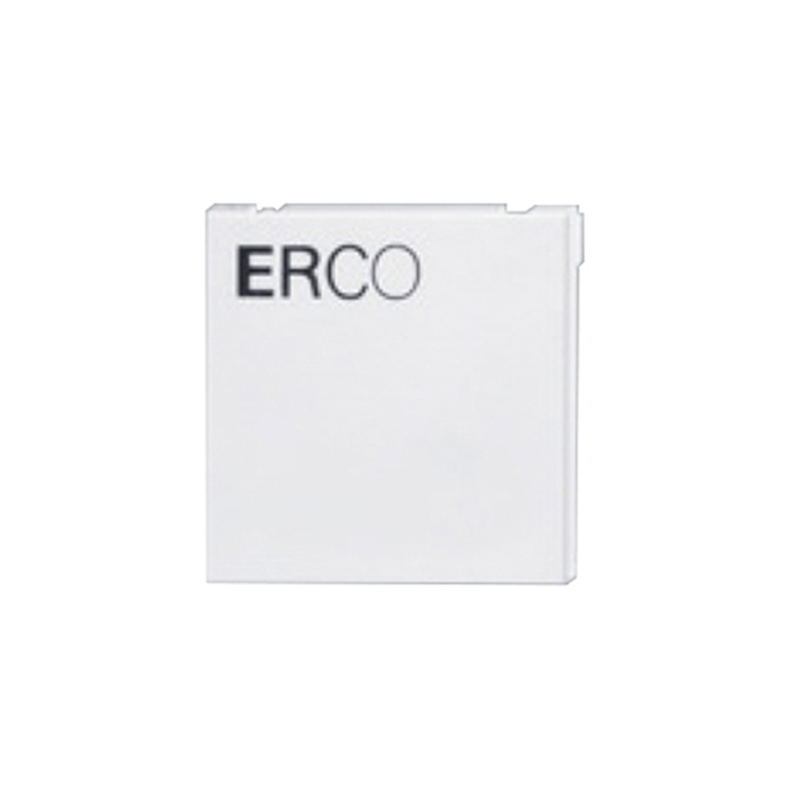 ERCO sluttplate for 3-fase skinne, hvit