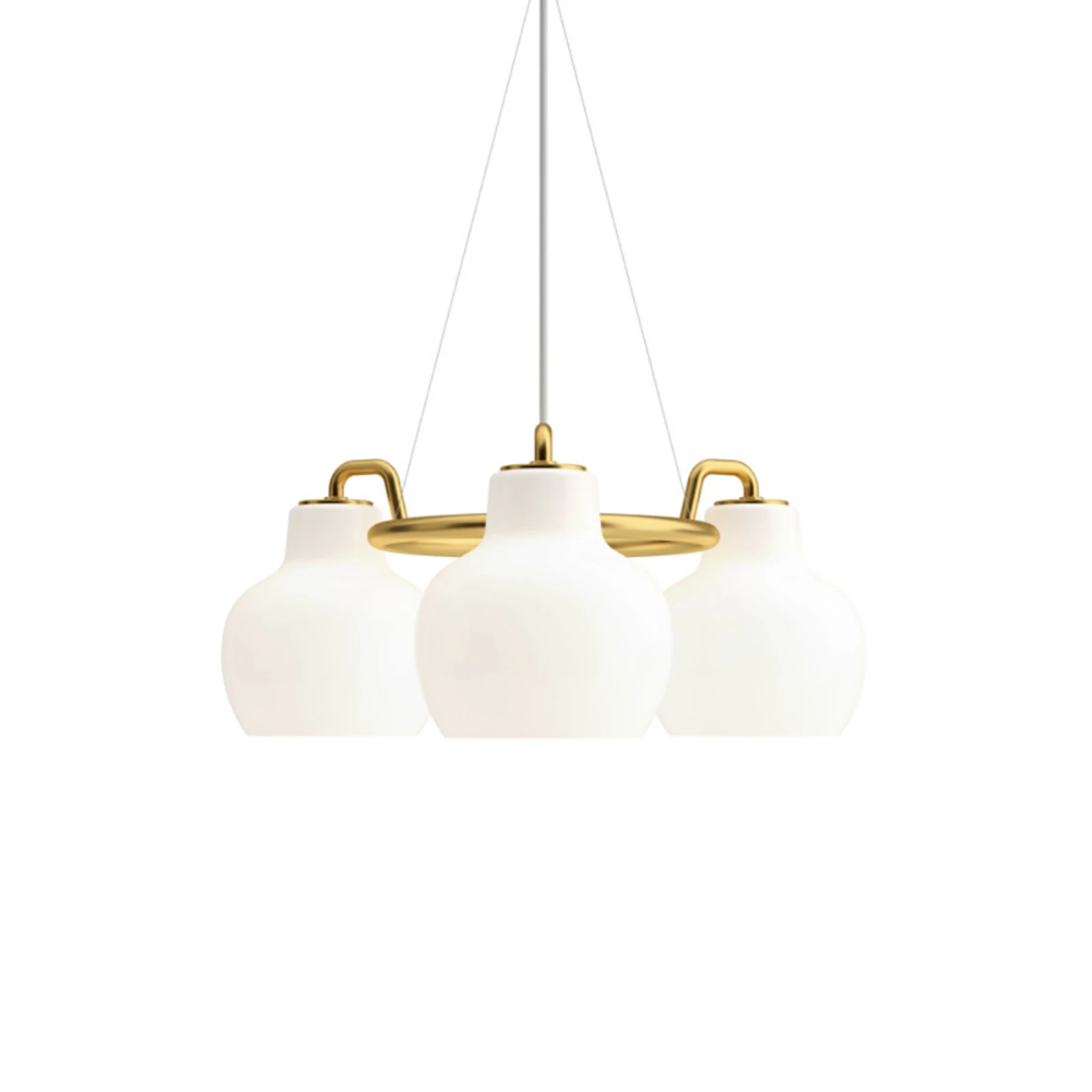 Louis Poulsen suspension VL Ring Crown à 3 lampes