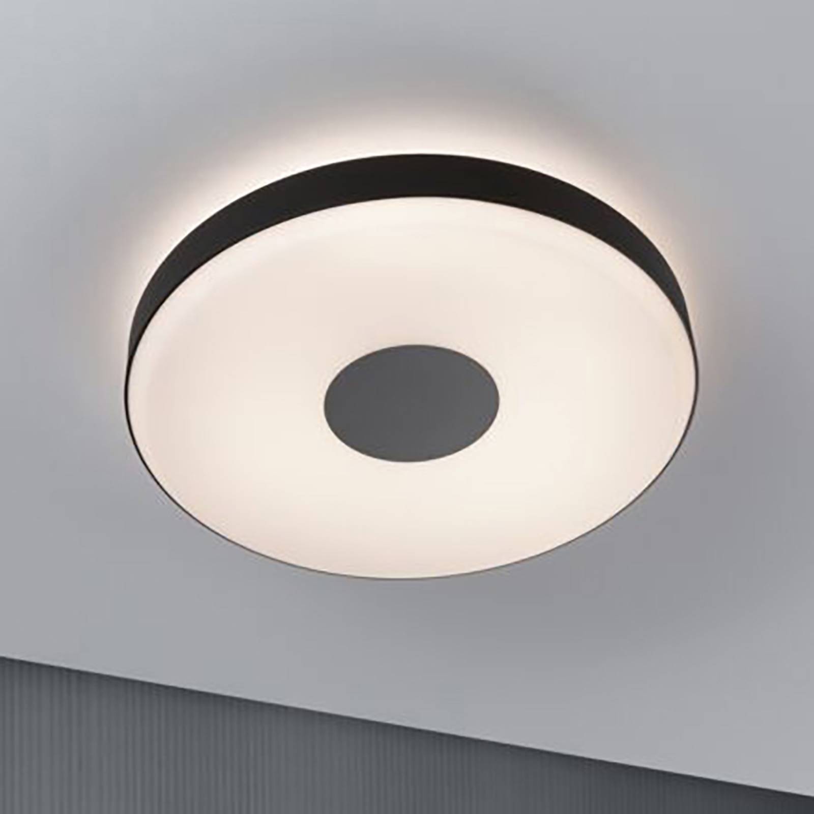 Photos - Chandelier / Lamp Paulmann Puric Pane II LED ceiling lamp in black 