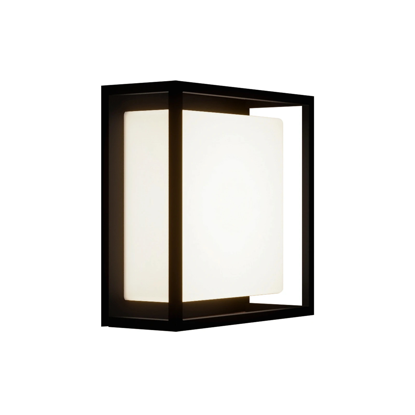 Lucande LED-utomhusvägglampa Ilirian, antracit, aluminium, 25 cm