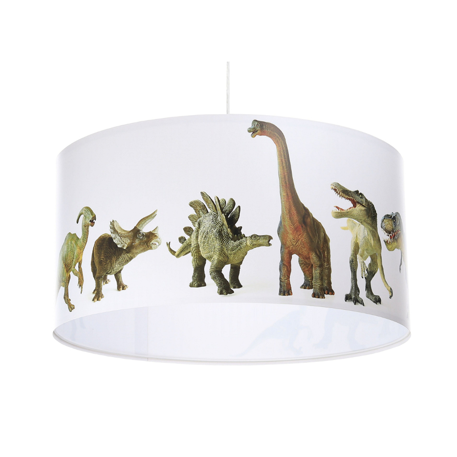 Lastenhuoneen riippuvalo Dino, valokuvakuviointi