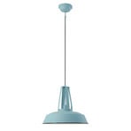 Eden pendant light, light blue, metal, E27 socket