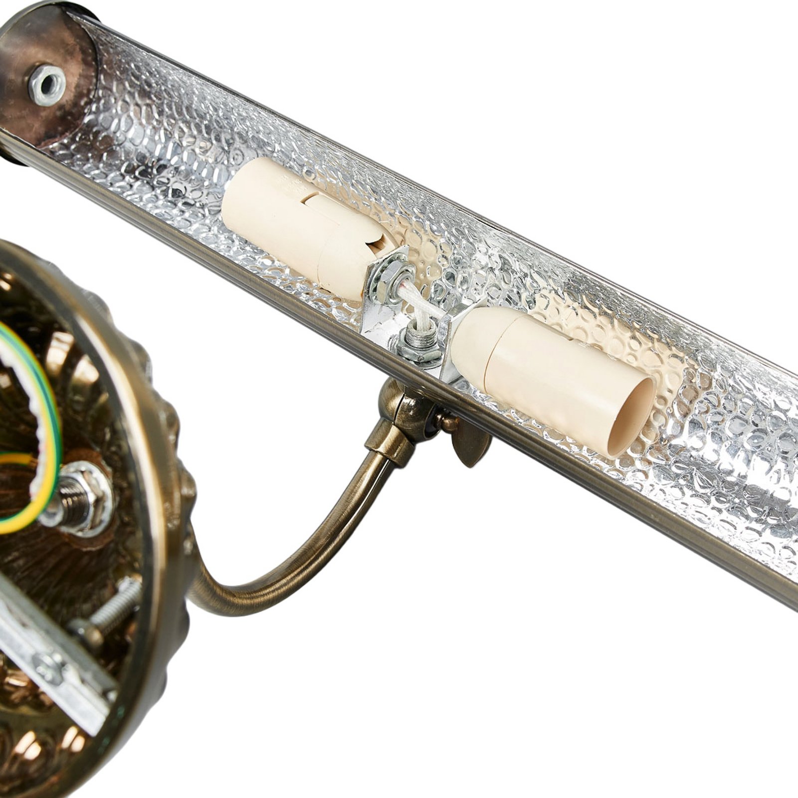 Lindby picture wall light Joely, 37cm, brass, metal, E14