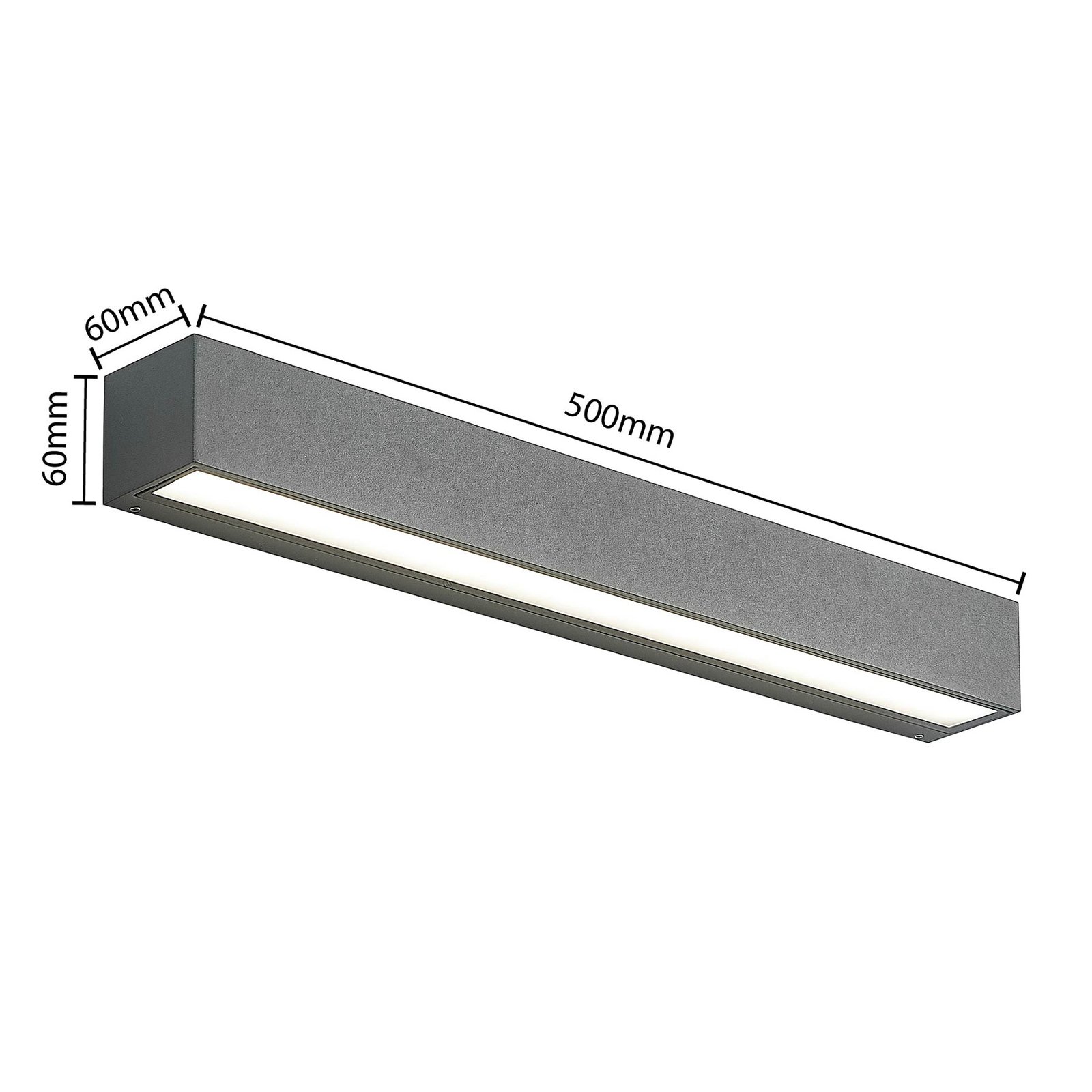 Lengo LED En el exterior Aplique de Pared Down L50 CCT Grafit - Arcchio