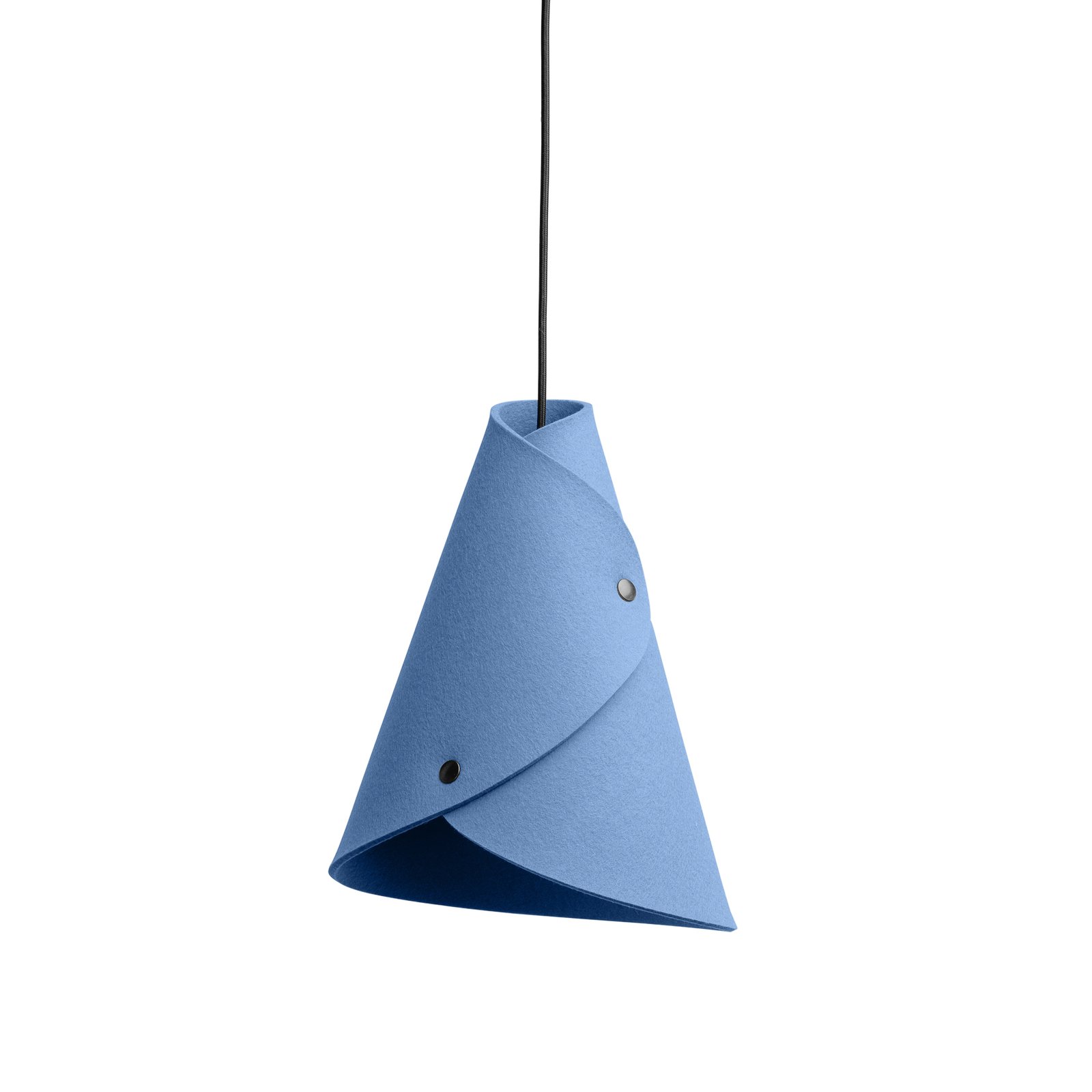 ALMUT 0314 hanging light curved 1-bulb pastel blue