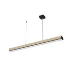 LTS Timba LED-Hängeleuchte mit Holzkorpus, lang