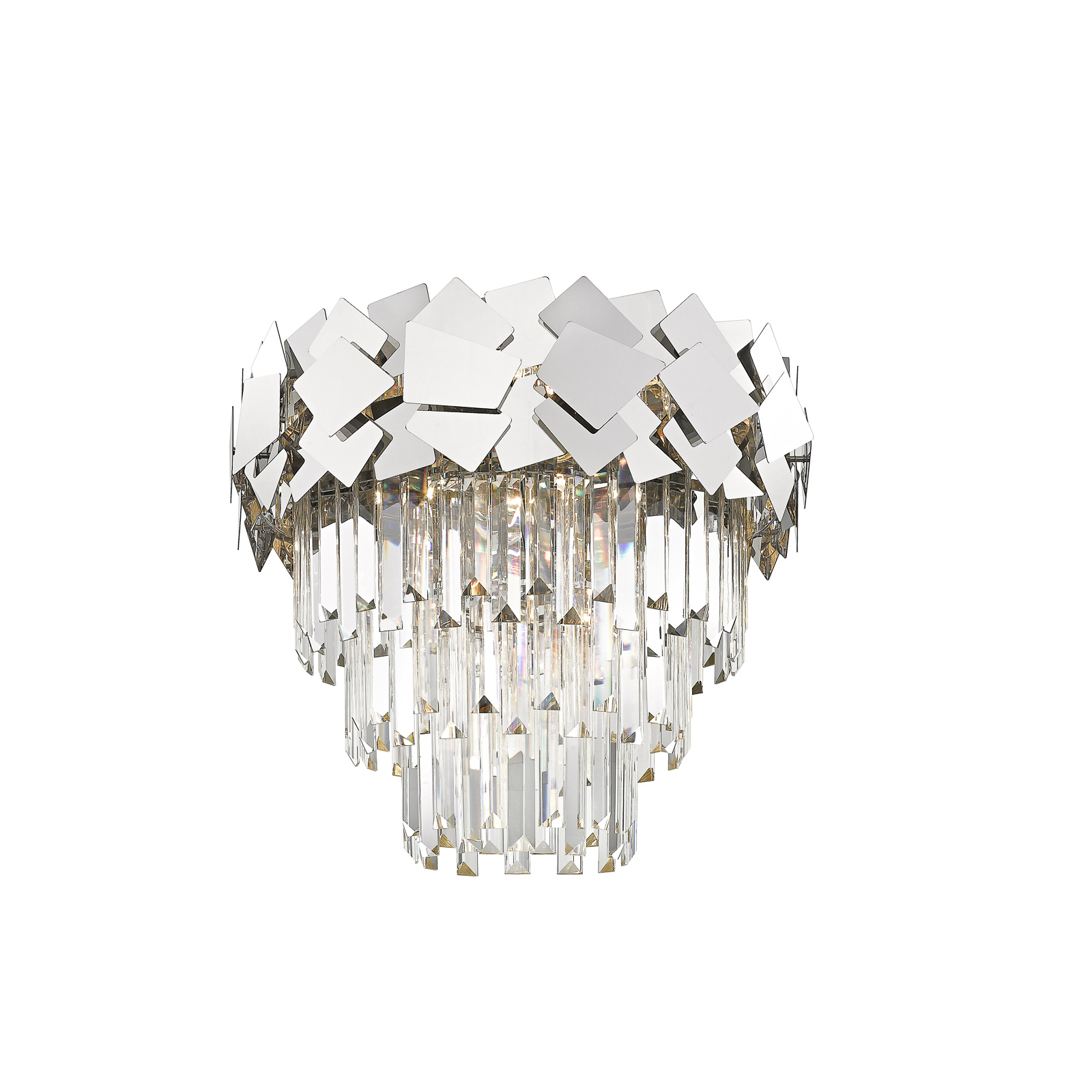 Lucande Miraia kristal-plafondlamp, gespiegeld | Lampen24.nl