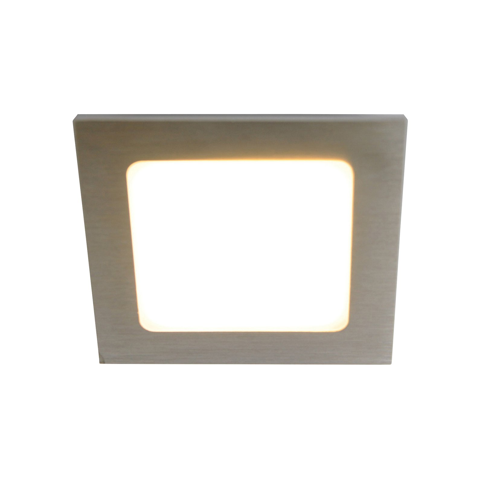 LED-möbelinbyggnadslampa FAQ 58, stål, 3W, 3 000 K