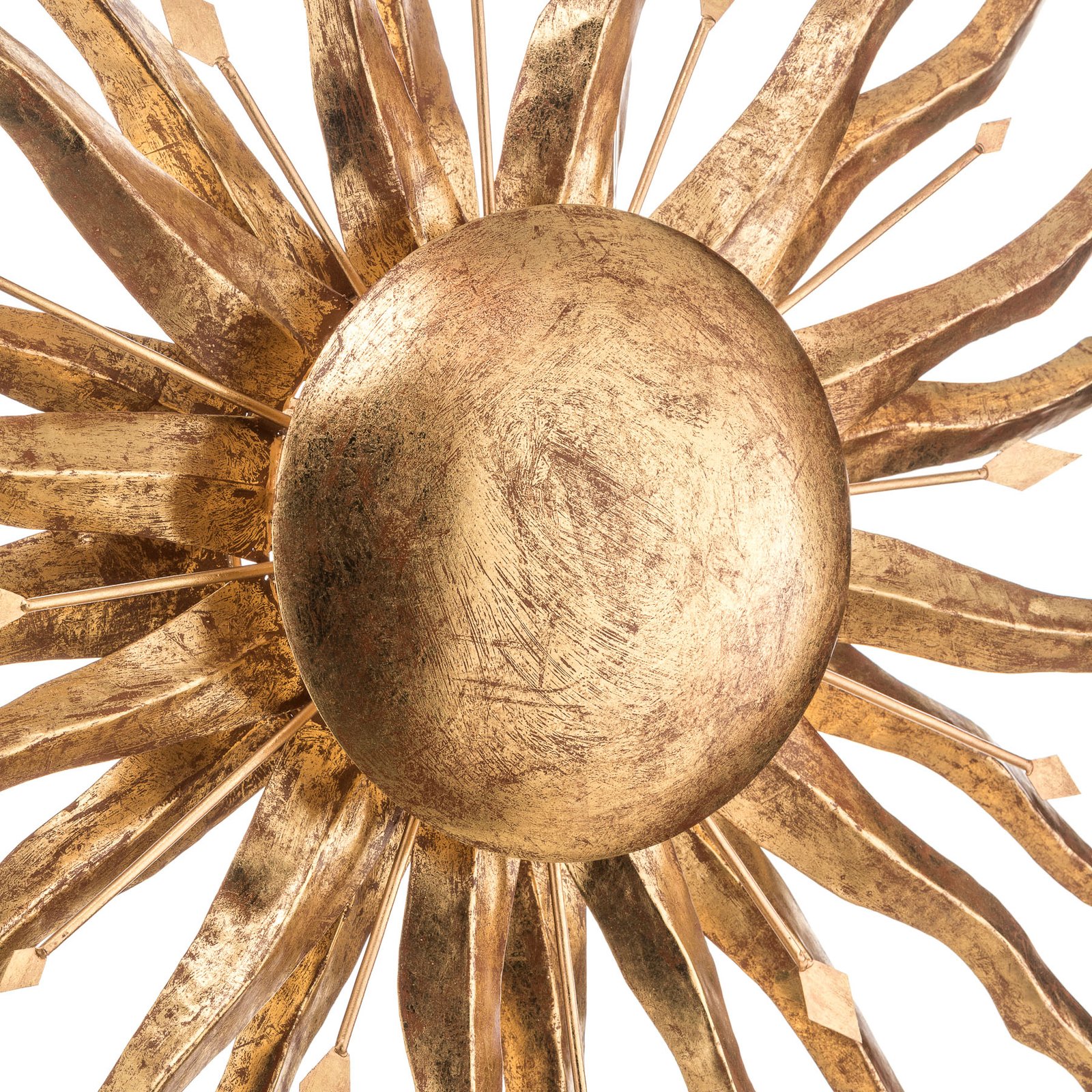 Nástenné svietidlo Slnko Ø 100 cm zlaté
