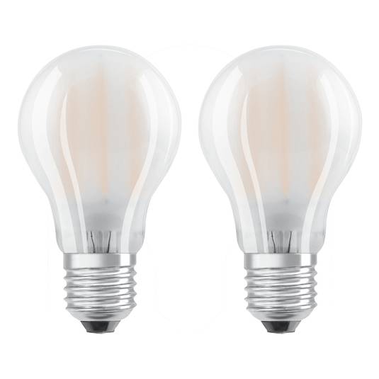 OSRAM lampadina LED E27 4W bianco caldo in set 2x