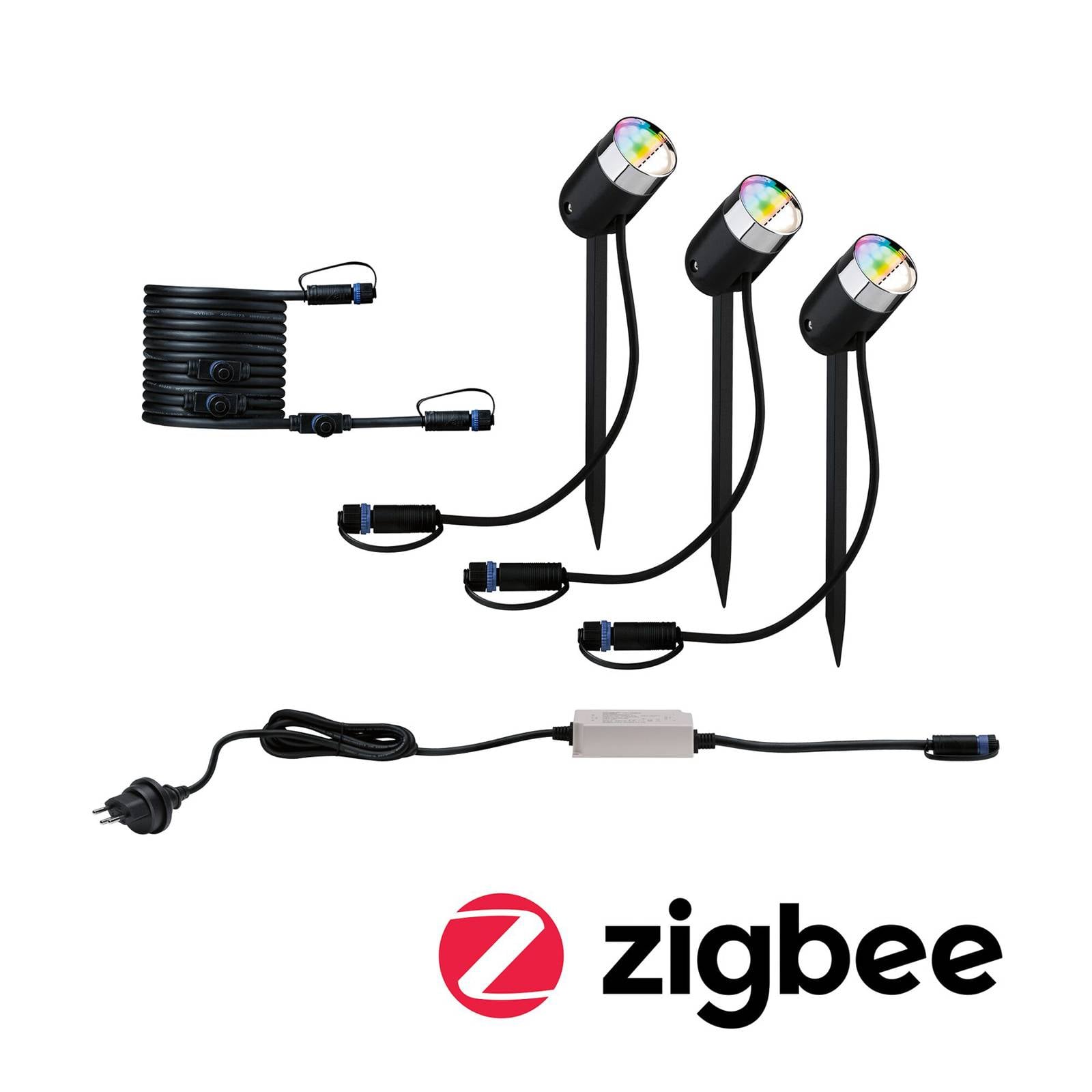 Paulmann Plug & Shine Pike Set 3er RGBW CH ZigBee