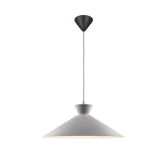 Lampa wisząca Dial z metalowym kloszem, szara, Ø 45 cm