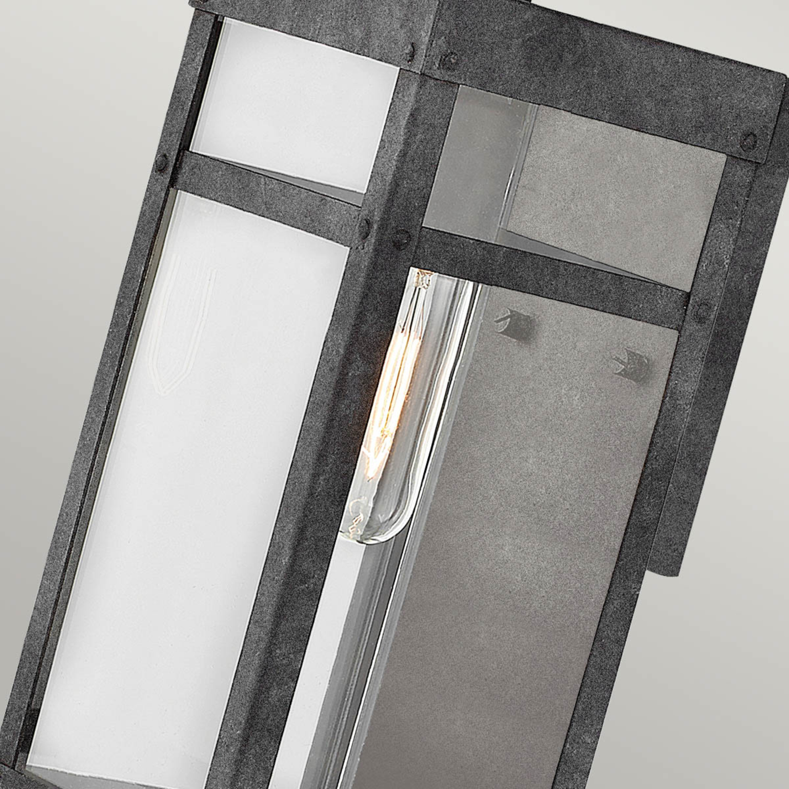 Zunanja stenska svetilka Porter, črna, višina 33,6 cm