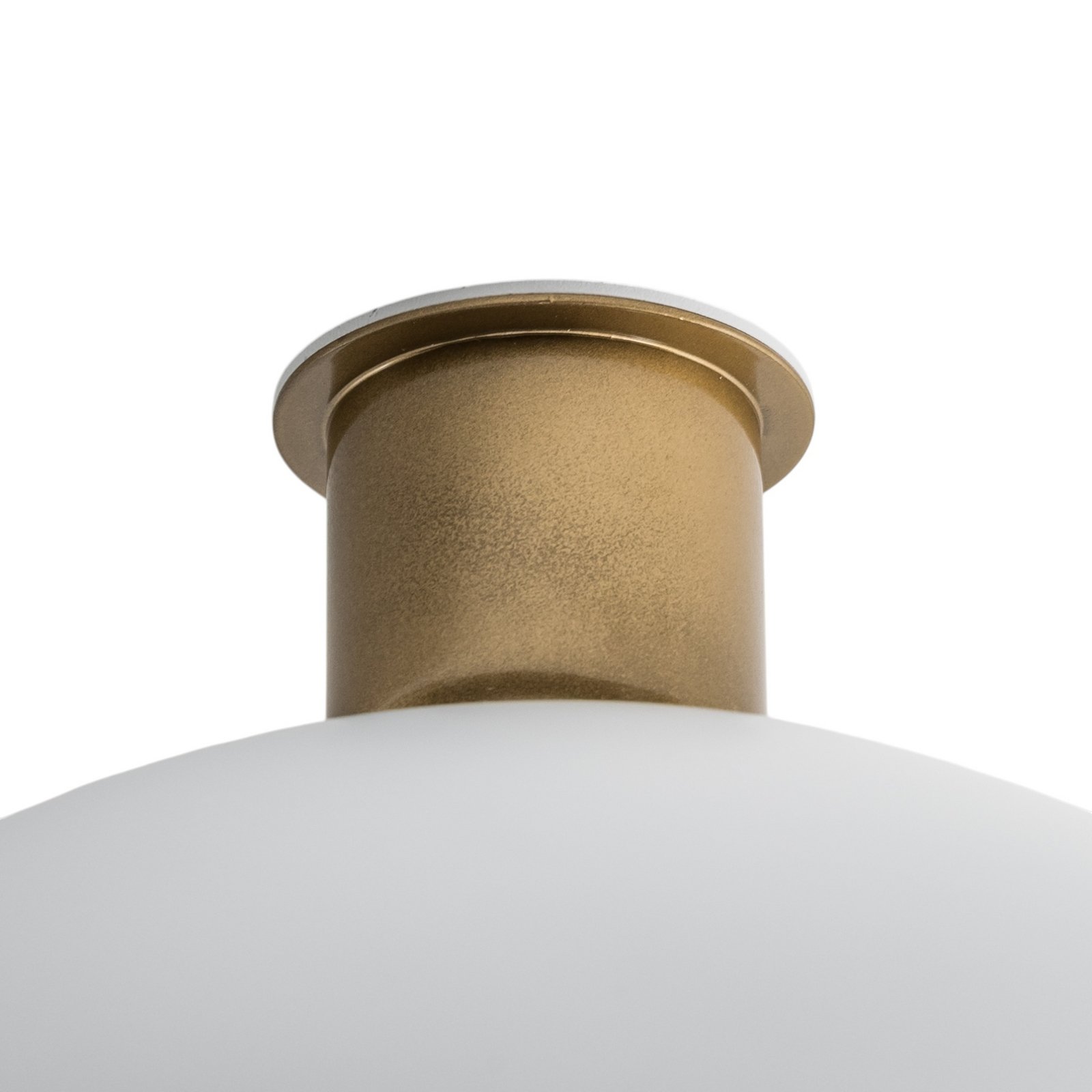 Taklampe Sfera, Ø 35 cm, hvit/gull