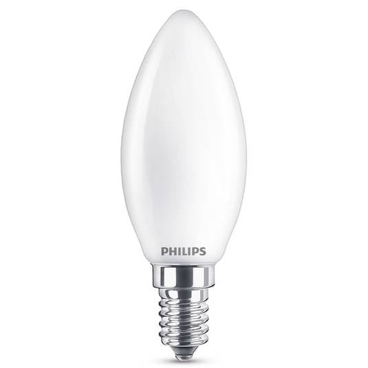 Philips E14 2,2W 827 LED candela, satinato