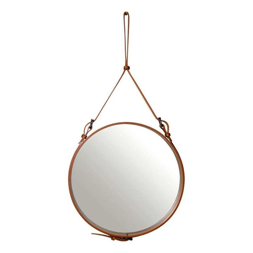 GUBI - Adnet Spiegel Circular Ø58 Tan Leather