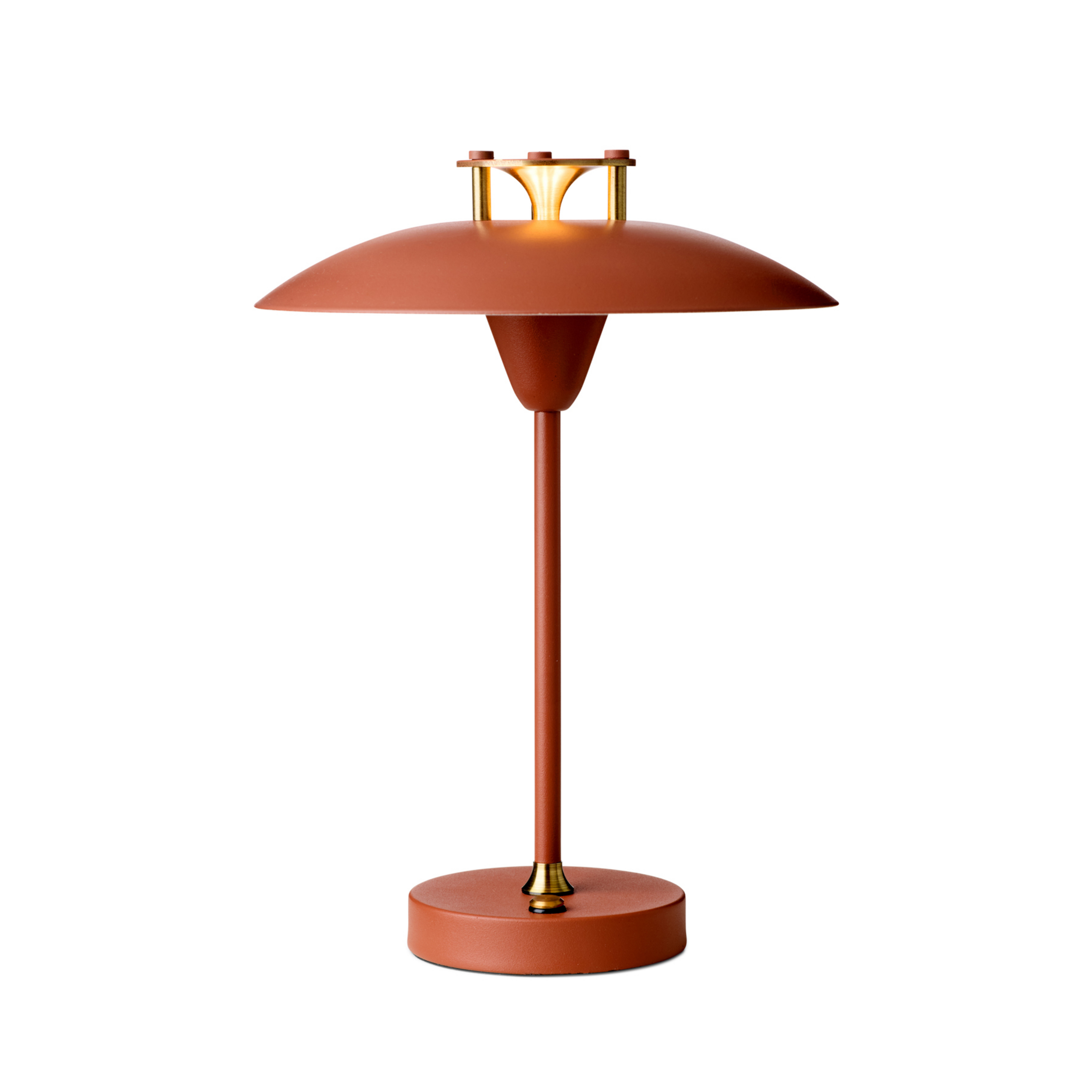 Lampe à poser rechargeable MINI STEPP 1-2-3, rouge-brun, IP44 - Halo Design
