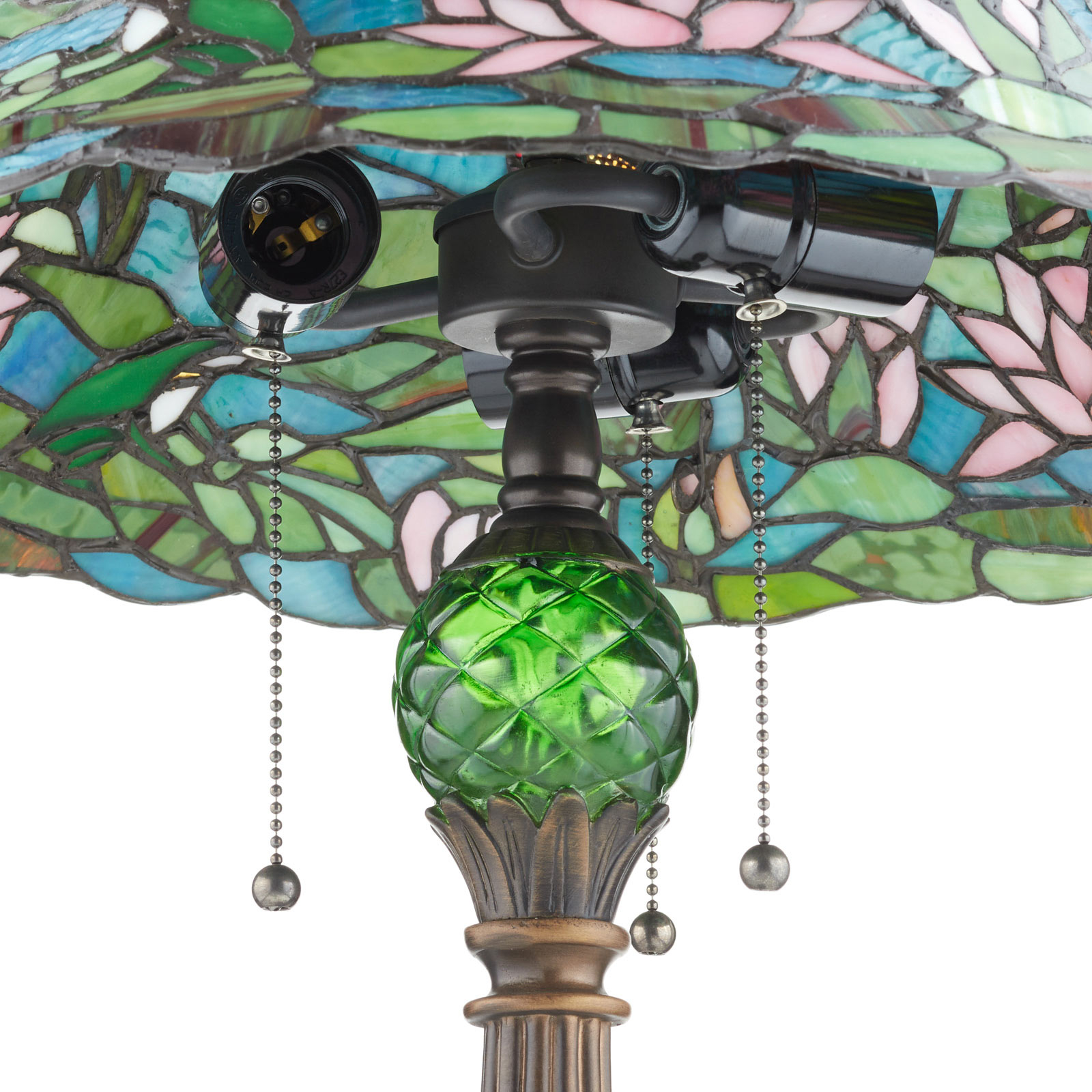 Betoverende tafellamp Waterlily in Tiffany-stijl