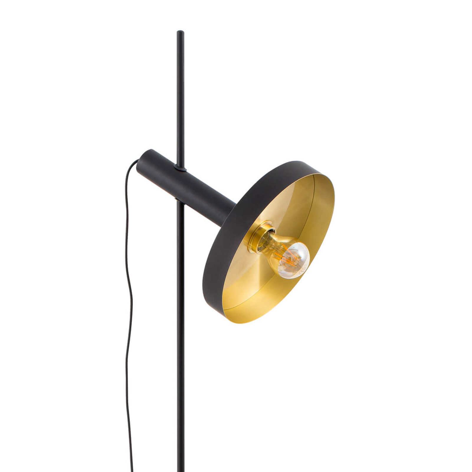 Golvlampa Whizz i svart-guld