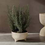 ferm LIVING blomsterpotte Evoke Low, beige, 25 liter, glassfiber