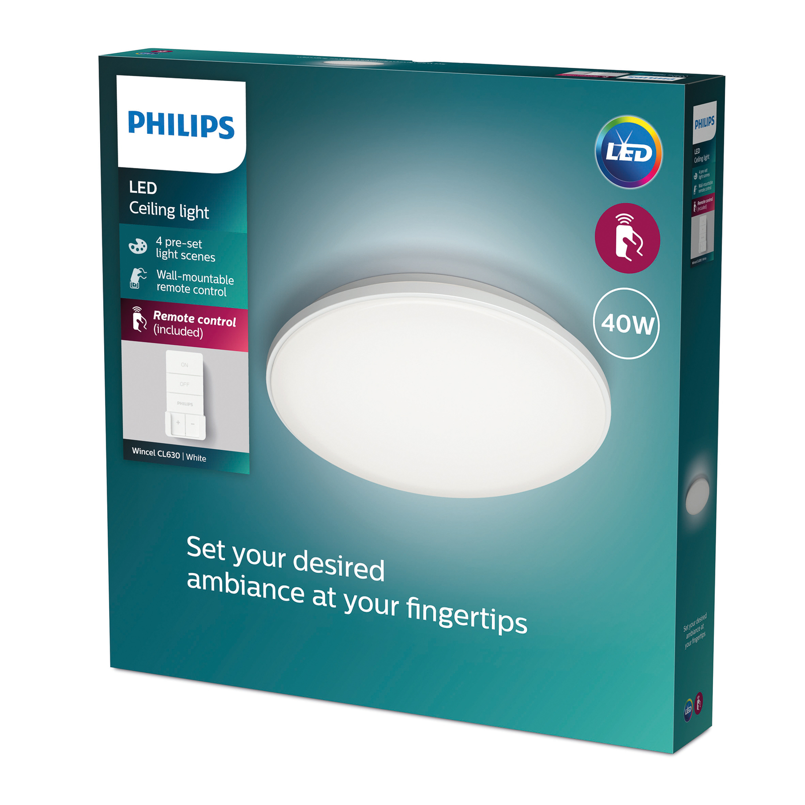 Philips Wincel LED mennyezeti lámpa AIO CCT Ø 47,8 cm
