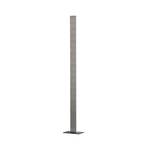 LED floor lamp Aluro, metal, nickel-coloured, CCT, dimmable