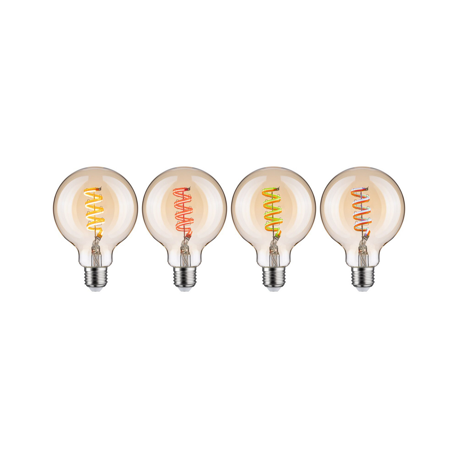 Paulmann glob G95 ZigBee E27 63W auriu RGBW - Sticlă