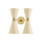 Megafono Wandlampe, elfenbeinfarben, 33cm, 4-flg. - Stilnovo