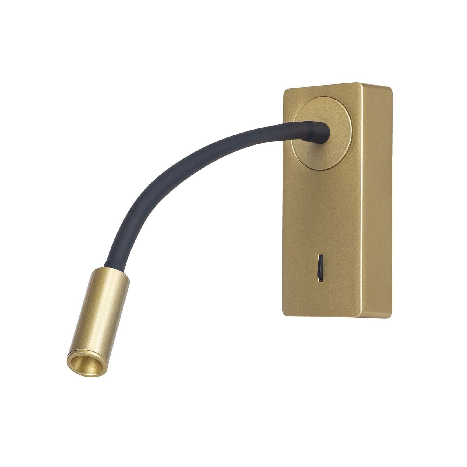 Forlight LED wall lamp Mine, gold-coloured, aluminium, height 14 cm