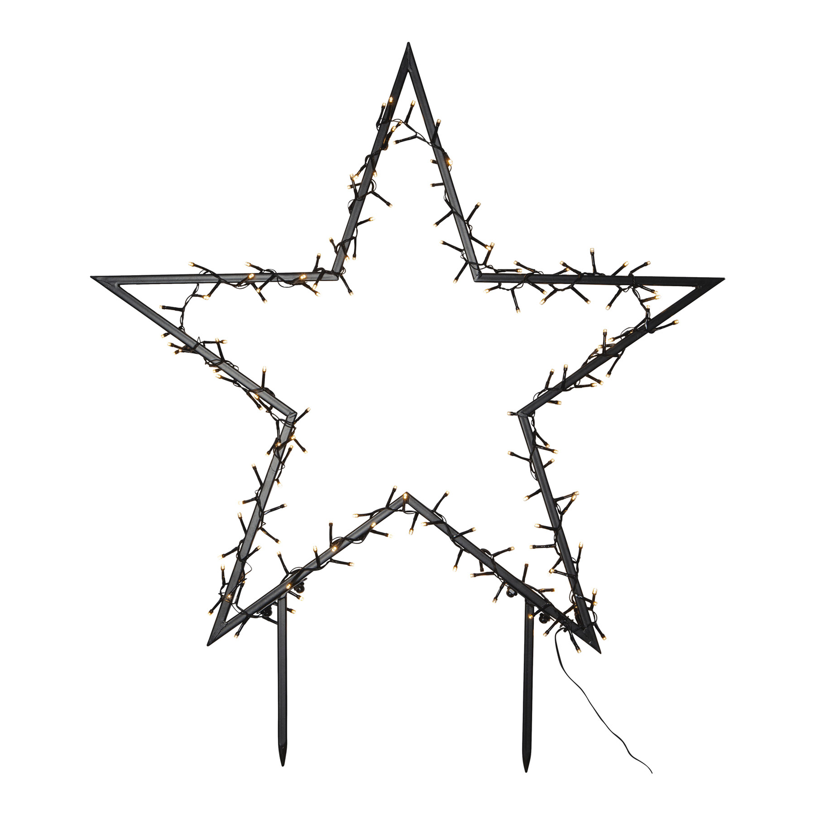 LED sfeerlamp Spiky met aardspies, 80 cm
