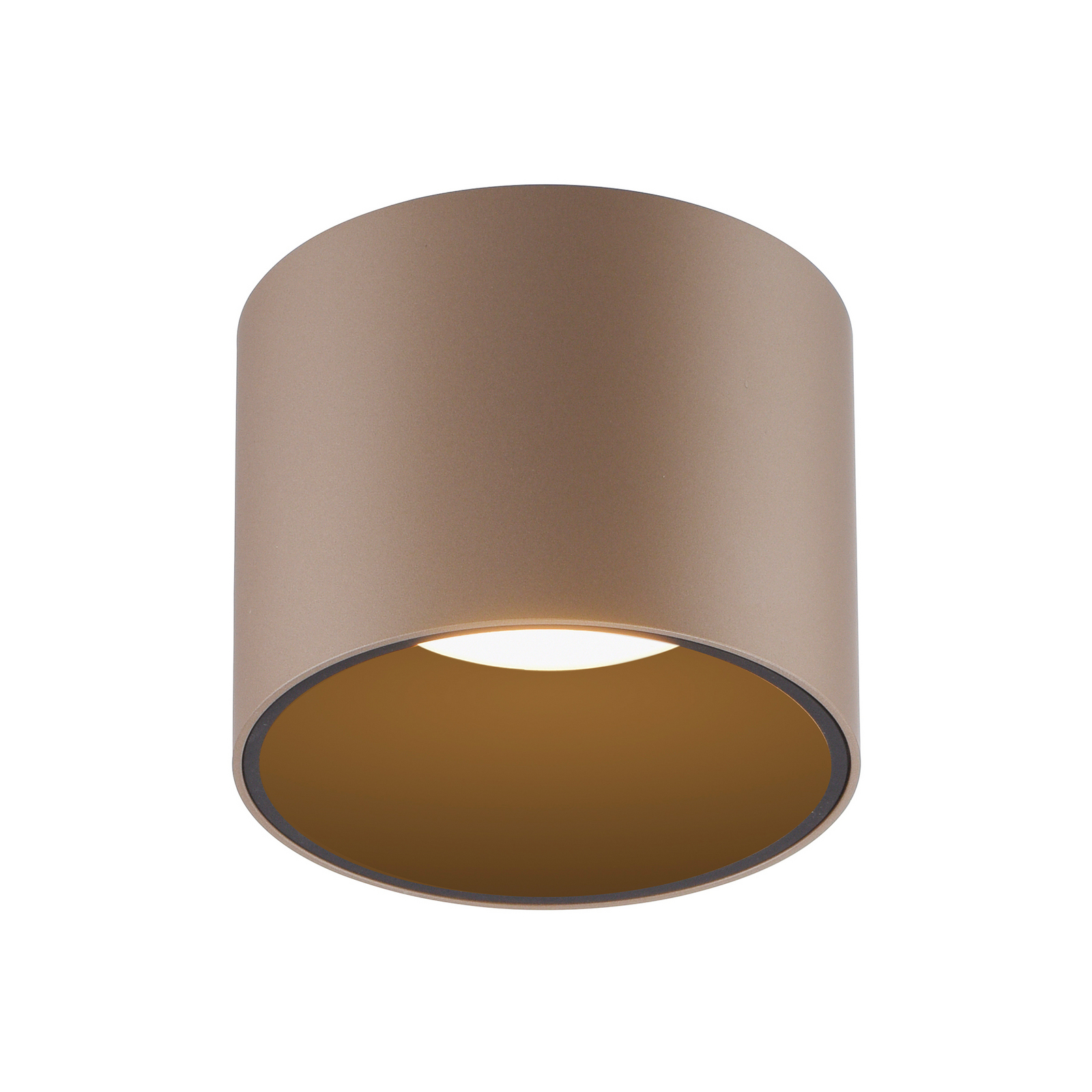 PURE LED лампа за баня Point, бронзов цвят, Ø 18 cm, IP44