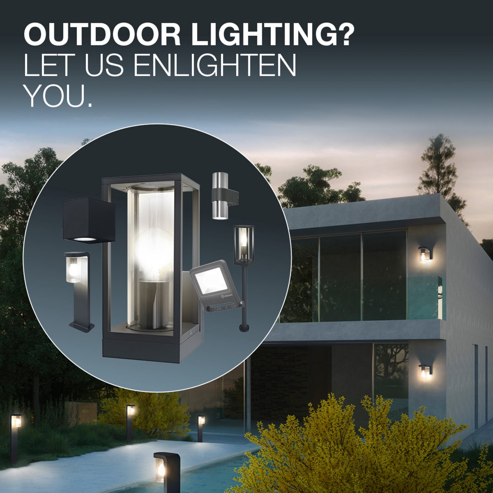 OSRAM ENDURA CLASSIC RADICK kültéri fali lámpa, sötét szürke, IP65