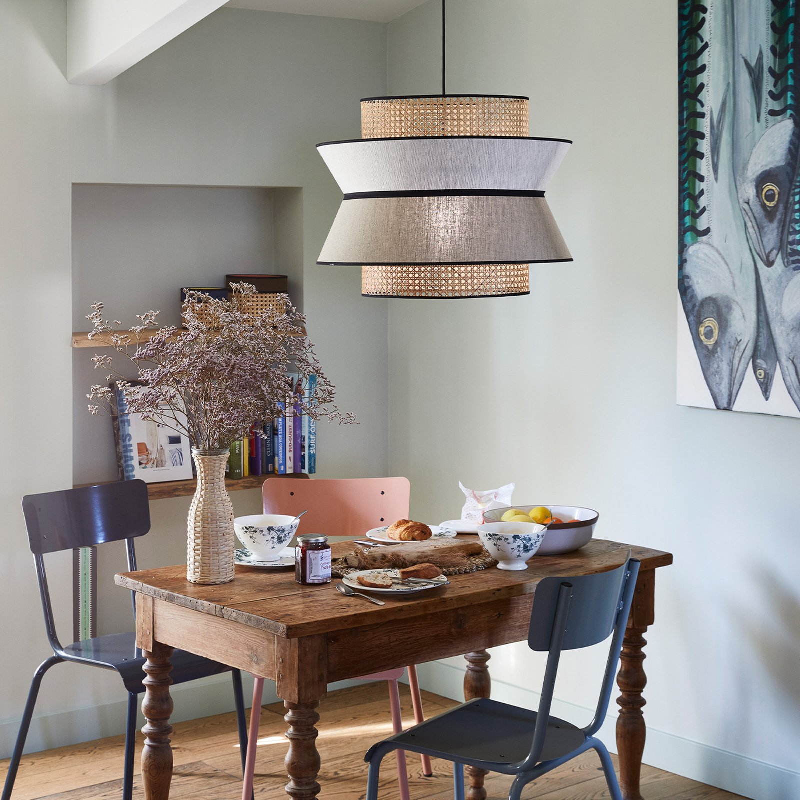 Singapour XL Hängeleuchte, nude - MARKET SET Singapour XL Hängeleuchte, nude - MARKET SET