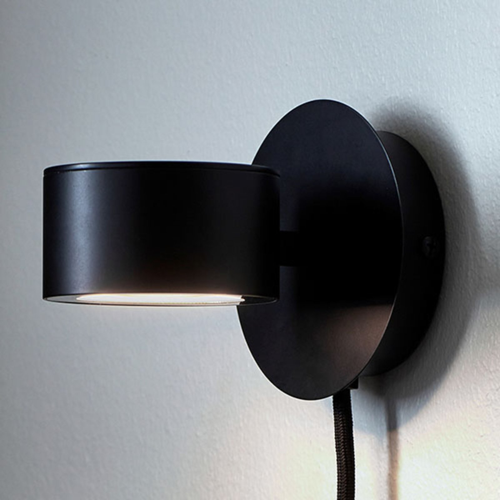 Clyde LED Candeeiro de Parede  Black - Nordlux